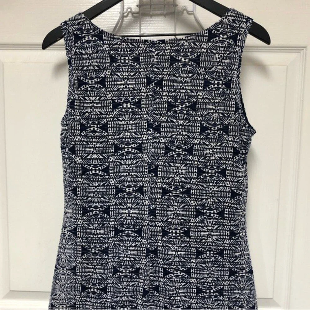 RNStudio by Ronni Nicole Blue and White Sleeveless Maxi Sundress